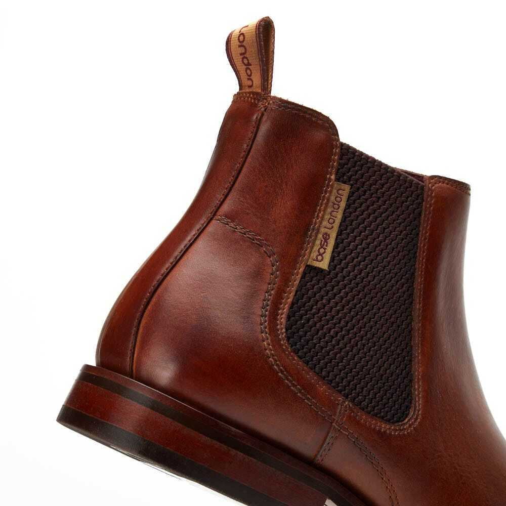 Details about   Base London Wilkes Black Mens Leather Chelsea Boots 