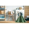thumbnail image 2 of Ahgly Company Machine Washable Indoor Square Transitional Light Green Area Rugs, 8' Square, 2 of 7