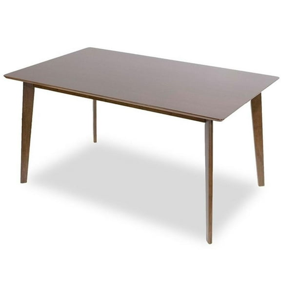 Pemberly Row Mid-Century 47-inch rectangular solid wood Dining Table in Brown