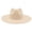 Beige, variant on Women Fashion Felt Church Hats Classic British Style 9.5CM Wide Brim Top Fedora Hat Wedding Dress Up Jazz Cap