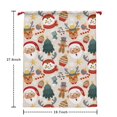 thumbnail image 2 of Christmas Sack – 28" X 20" Canvas Gift Bag with Drawstring, Full Print Polyester Santa Sack, Durable Reusable Xmas Gift Bag for Holiday, Party & Storage, 2 of 5