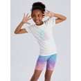 thumbnail image 3 of Beezizac Girls Short Sleeve Cotton Pajamas Tie-Dye Sleepaway Camp 2-Piece PJs Set Size 7, 3 of 7