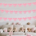 thumbnail image 3 of 2 String of 8 PCS Valentines Party Decoration Bow Garland, Coquette Party Decorations,Bow Birthday Decor for Girls, Bachelorette Decorations 2025,Baby Girl Banner and Garland for Shower Pink, 3 of 9