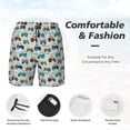 thumbnail image 3 of Fotbe Hand drawn tractors Men’s Swim Trunks Quick Dry Swim Shorts Board Shorts with Mesh Lining-Medium, 3 of 6