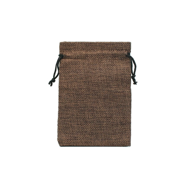 50 Uds. Bolsas de tela de saco con cordón para joyería, bolsas para pendientes, bolsas de embalaje de arpillera, bolsas de embalaje para boda, Ropa, zapatos y accesorios Miscelánea Café Profundo Sonducket AP015840-03