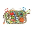 thumbnail image 4 of Juguetes de pared con comida para pájaros, juguetes para masticar, accesorios para jaulas, red de escalada colgante colorida, Estilo B, 4 of 9