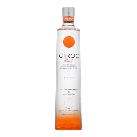CIROC Peach (Made with Vodka Infused with Natural Flavors), 375 mL, 35% ABV