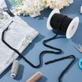 thumbnail image 4 of Cinta de encaje trenzado con perlas negras de 3,3 yardas, 0,3 pulgadas de cuentas de vidrio, cinta de encaje bordado, flecos decorativos de moda, 4 of 9