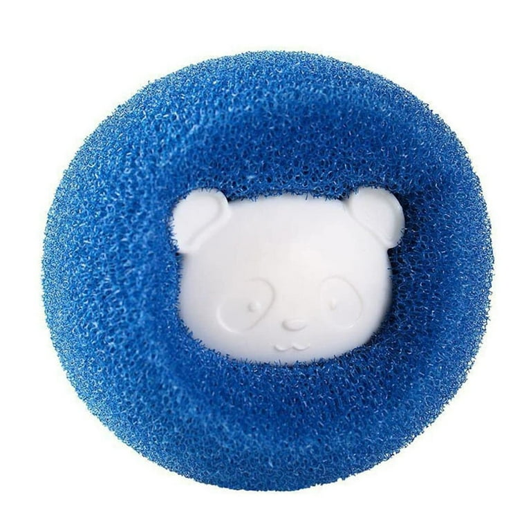 Reusable Dryer Balls, Pet Hair Remover for Laundry, Reusable Lint Remover  Sponge, Hair Catcher for Washing Machine, Wash Dryer Balls(2Pcs,Blue 