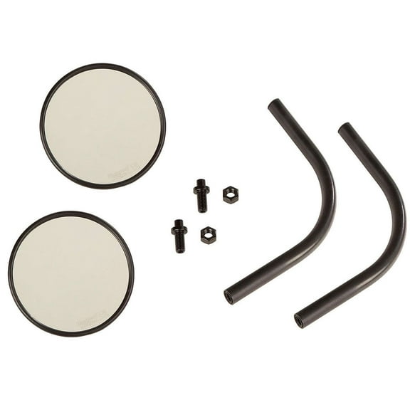 Rugged Ridge by RealTruck Trail Mirrors for Wrangler JL & Gladiator JT | Round, Pair | 11025.25 | Compatible with 2018-2024 Jeep Wrangler JL; 2020-2024 Jeep Gladiator JT