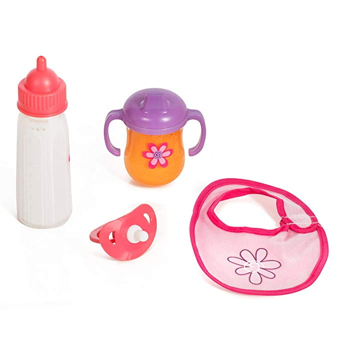 Mommy & Me Baby Doll 4 Piece Feeding Set Includes A Magic