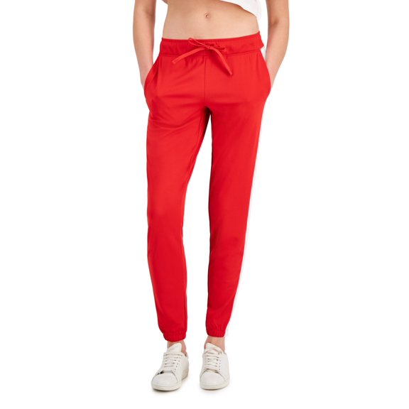 ID Ideology Women's Tricot Colorblocked Joggers Red Size XX-Large