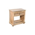 thumbnail image 3 of Jenna 1-Drawer Solid Wood Nightstand With Metal Glides in Natural Finish, 3 of 3