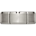thumbnail image 3 of Titanium Brushed And Polished 8mm Grooved Beveled Edge Band (Size 11.5) Made In China tb76-11.5, 3 of 5