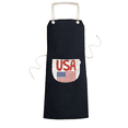 thumbnail image 1 of America National Flag Red Pattern Apron Bib Sarong Cooking Baking Kitchen Pocket Pinafore, 1 of 3