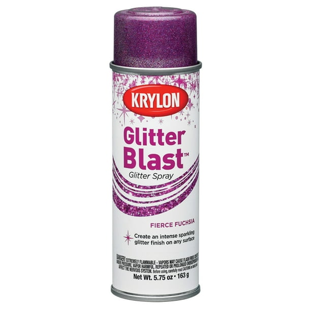 Krylon Glitter Blast Spray Paint, 5.7 oz., Fierce Fuchsia