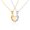 silver+goldcombination, variant on EIGTHTAIL 2Pcs Couples Necklace Matching Necklace for Couples Alloy Magnetic Heart Shape Pendant Necklaces Meaning that You‘re Eternal Love Between Each Other Silver + Silver Combinati