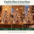 thumbnail image 5 of Christmas Village Projection Centerpiece, 3 Themed Villages，Decorations Indoor, Lighted Tabletop Tree with Wall and Ceiling Effects, Holiday Mantel Home Decor(#1Classic), 5 of 8