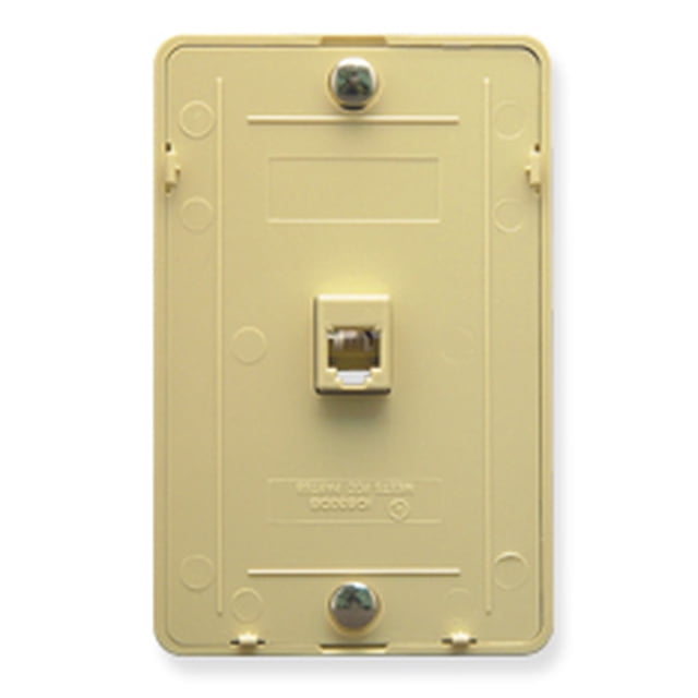 Placa de pared IDC 6P6C IVORY