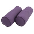 thumbnail image 1 of Bolster Pillows Blazing Needles, sarga con cordón, color uva (juego de 2), 1 of 2