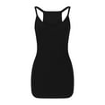 thumbnail image 6 of Summer Fashion Dresses for Womens 2026 Plus Size Casual Solid Color V-Neck Sleeveless Mini Dress, 6 of 6
