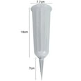 thumbnail image 4 of Flower 2PCVase T-shape Detachable Plastic Outdoor Grave Cemetery Vases with Spike for Park-Grey, 4 of 9