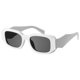 thumbnail image 1 of Gafas de sol mosanana Trendy Rectangle Creamy White para mujer y hombre, 1 of 6
