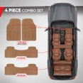 thumbnail image 4 of BDK Car SUV and Van Floor Rubber Mats 3 Row, Heavy Duty All Weather Protection, 3 Colors, 4 of 10