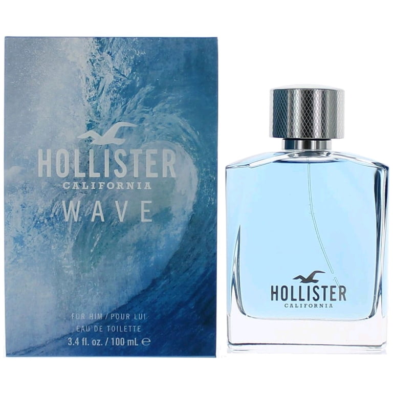 Hollister, Wave by Hollister Men Edt Spray, 3.4 oz, Woody Aromatic