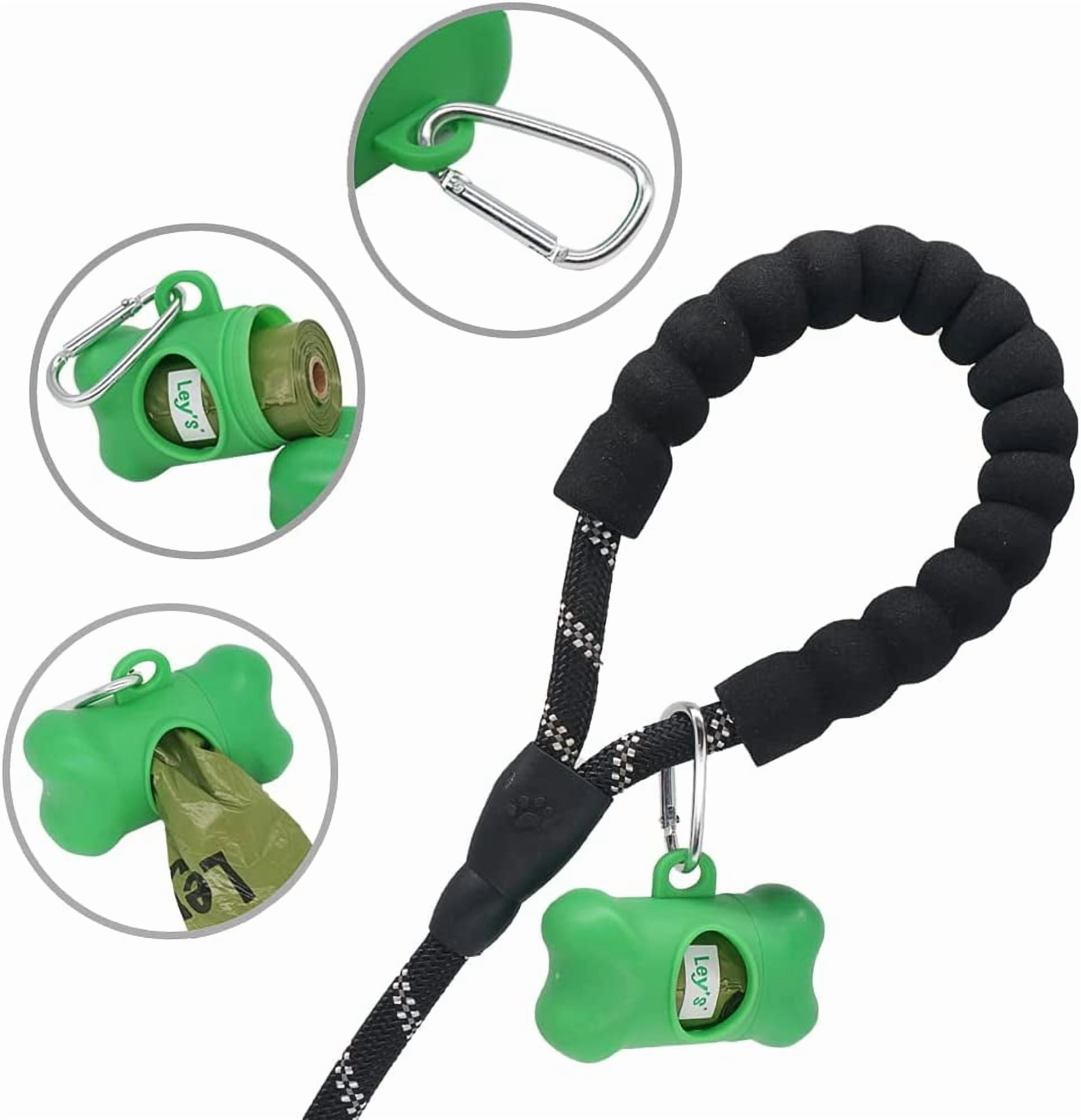 Ley's Dog Poop Bags 360 Count, Lavender Extra Thick Waste Bags with Dispenser, 100% Leak-Proof Doggie Bag Refill Rolls