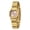 Gold Pink, variant on Small Gold Watches for Women, Dainty Minimalist Dress Watch with Square Dial, Vintage Stainless Steel Bracelet Watch Waterproof, Ladies Luxury Gifts (Gold)