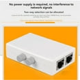 thumbnail image 4 of Commutateur Sélecteur RJ45 2 Ports Interrupteur Réseau Libre entre Réseau Intranet & Extranet, 4 of 7