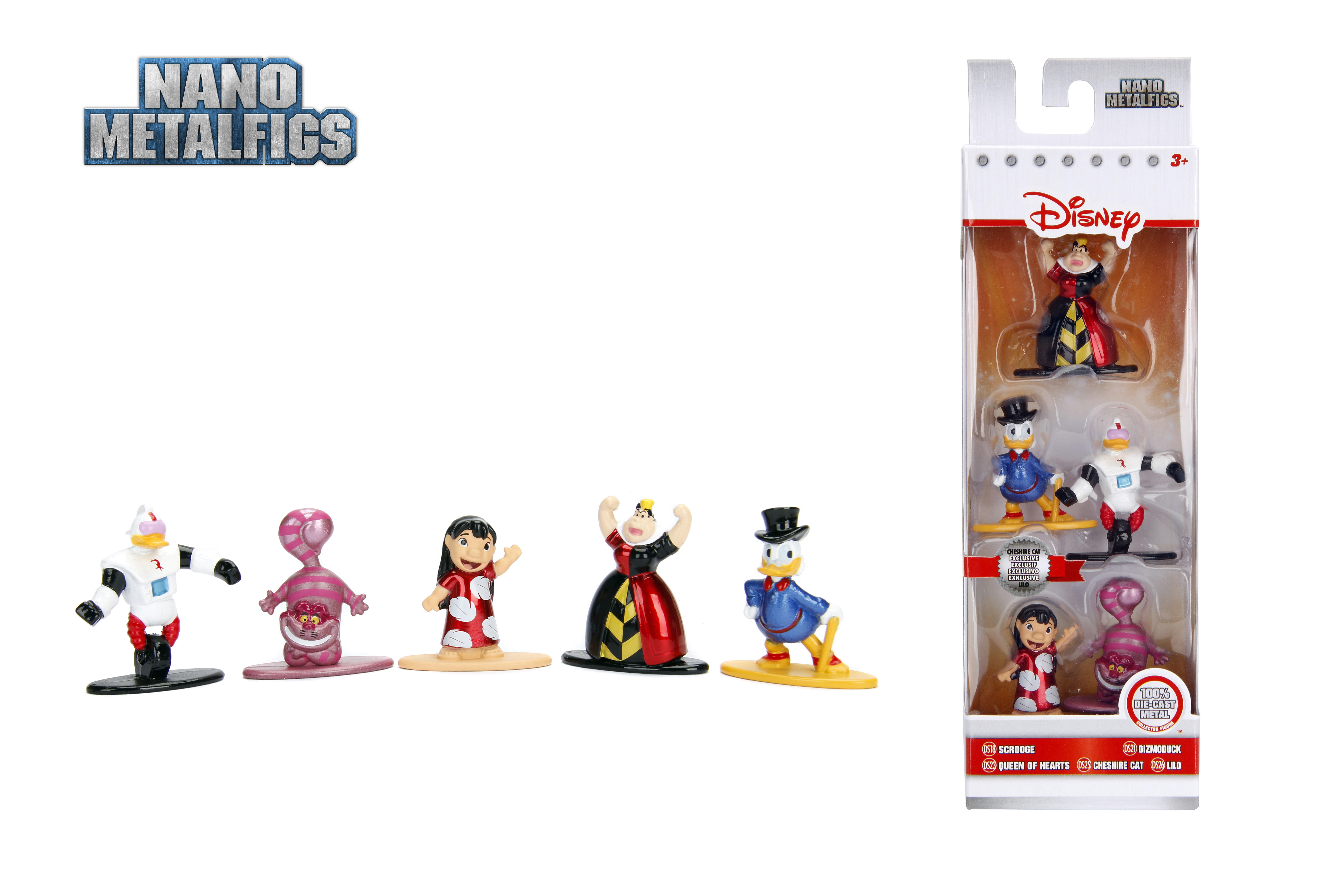10 Figuren Mickey Mouse-Scrooge-Lilo Jada Die Cast Metal Sammelfiguren/ Disney 
