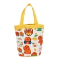 thumbnail image 4 of Bolsa de cubo de lona para mujer y niña, bolsas de compras, fiambrera portátil con asa superior Amarillo Zulema bolso de lona, 4 of 8