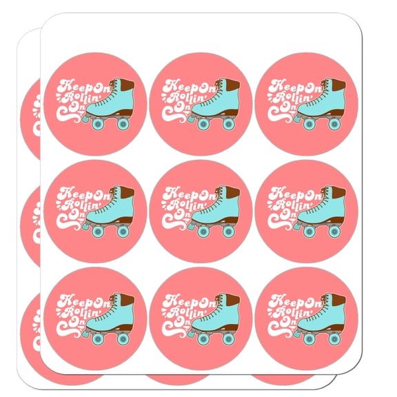 Roller Skates Derby Keep On Rolling Skating Planner Calendar Scrapbooking Crafting Stickers