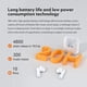 thumbnail image 4 of Auriculares Bluetooth QCY T12 TWS Hi-Fi Sound White, 4 of 4