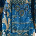 thumbnail image 3 of Men Printed Stand-up Short-Sleeved Spring Shirts for Casual Daily Wear Blue M, 3 of 7