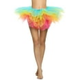 thumbnail image 2 of Tanhomme Tulle Tutu Skirt Women's Vintage Tulle Bubble Tutu Skirt Prom Party Skirt Elastic for Women and Teens Tutus Adult Tutu Skirts 5 Tulle Skirt Halloween Tutu Tutu Skirt 80s, 2 of 4