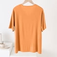 thumbnail image 4 of Birdeem Blouses pour Femmes, Haut/chemise à Manches Courtes Col en V Uni et Ample, 4 of 12