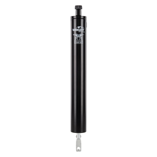 Cierrapuertas neumático Wright Products, ajustable, negro