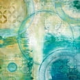 thumbnail image 2 of Tava Studios 15x15 Gold Ornate Wood Framed with Double Matting Museum Art Print Titled - Teal Aire I, 2 of 4