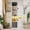white-2, variant on Farmhouse Buffet Cabinet with Barn Doors and Adjustable Shelves, Large Kitchen Storage Sideboard for Coffee Bar, Entryway Console (Black)