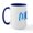 White/Navy Inside, variant on CafePress - MOM | Evil Eye - 15 oz Ceramic Large White Novelty Mug