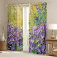 thumbnail image 2 of Manfei Oil Painting Flowers Black Out Curtains for Boys Girls,Dreamy Princess Curtains Pack of 2 (42x63 Each),Spring Garden Bedroom Curtains,Super Cozy Room Decor, 2 of 6