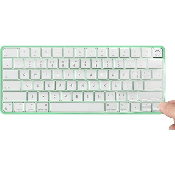 GadgetCom Keyboard Cover Compatible with 2021 iMac 24 inch Magic Keyboard with Touch ID, Ultra Thin Clear TPU Skin Protector for iMac 24" A2449 US Layout