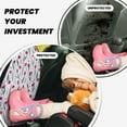 thumbnail image 3 of Tulips Flowers Red Purple Mats Back Seat Protectors, Car Seat Protector Vehicle Organizers Waterproof Cover Back Seat Cover for Kids with 3 Storage Pockets 2 Pack, 3 of 5