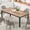 Brun, variante sur Bingirl Table à Manger Industriel Noir de 70,8 Po pour 6, Conception à Mortaise et Tenon, Pattes en Métal Robustes - Parfait pour la Salle à Manger, le Bureau à Domicile Ou le Salon