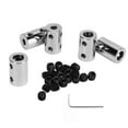 thumbnail image 1 of Shaft Coupler Connector, 5 Pcs High  Shaft Coupling Set 14mm Outer Diameter Steel 22mm Length Rust Resistance  For Mechanical Transmission, 1 of 8