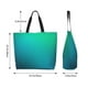 thumbnail image 5 of Balery Green Turquoise Teal Bolsa Tote Estilo Estético con Cremalleras, Bolsa de Hombro, Bolsa de Compras Grande y Plegable, 5 of 8