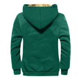 thumbnail image 3 of ELFINDEA Mens Coats and Jackets Winter Solid Color Jacket Spring and Autumn Casual Trend Zipper Hooded Jacket Dark Green L, 3 of 3